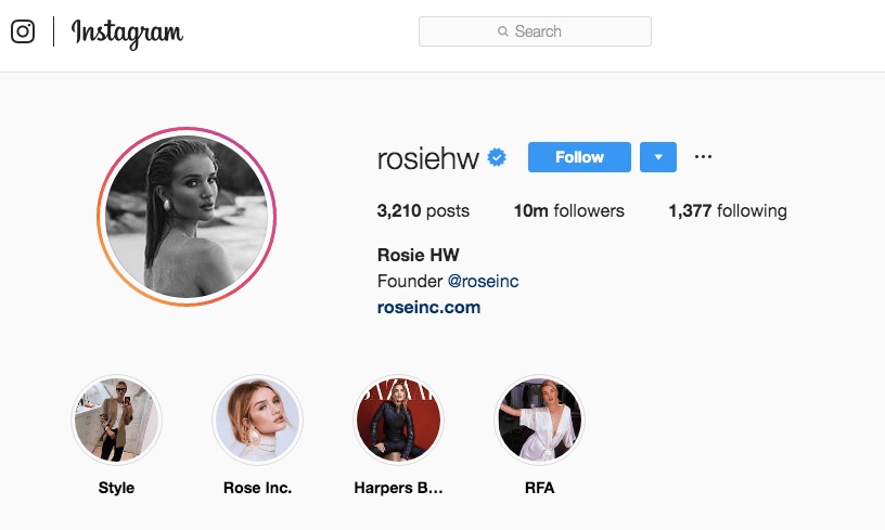 @rosiehw instagram